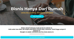 Desktop Screenshot of bisnishanyadarirumah.com