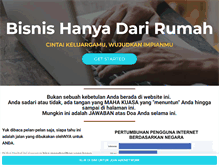 Tablet Screenshot of bisnishanyadarirumah.com